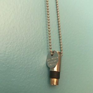 Half United bullet necklace